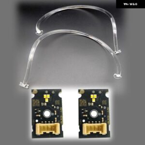 ランドローバー ディフェンダー 2020-2023 車用 DRL ヘッドライト ライトガイドストリップ デイタイム ランニングライト チューブ 回路基板 チップボード - pair light