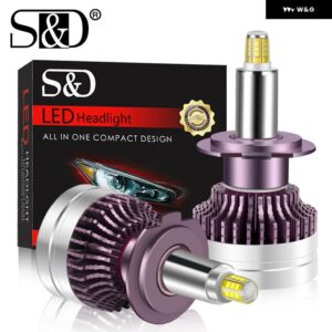 H7 LED CANBUS 360 6000K 車用 ヘッドライト バルブ H1 H11 H8 HB3 9005 HB4 9006 9012 HIR2 LED オートランプ 12面 CSP 25000LM ハイ/ロービーム - 9012(HIR2)