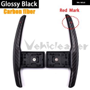 ステアリングホイール パドル シフト カーボン BMW M3 M4 M5 F20 F30 F32 F22 F80 F87 F48 F45 F11 F15 F35 F18 F12 F02 F25 I01 I12 - 3.0 Glossy black B