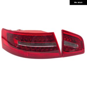 車用LED テールライト アウディ A6 C6 S6 クワトロ RS6 サルーンセダン 2009-2011 ウィンカー ブレーキ リアランプ 4F5945095J 4F5945096J - 2pcs forLeft lgiht