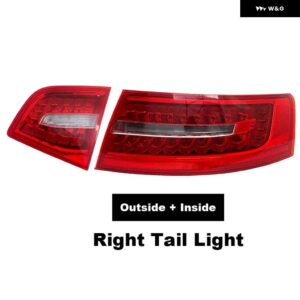 車用LED テールライト アウディ A6 C6 S6 クワトロ RS6 サルーンセダン 2009-2011 ウィンカー ブレーキ リアランプ 4F5945095J 4F5945096J - 2pcs Right lgiht