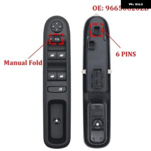 フロント左車マスターウィンドウスイッチ プジョー 3008 5008 ワゴン 2009-2016 96650621ZD 96650620ZD - Manual Fold