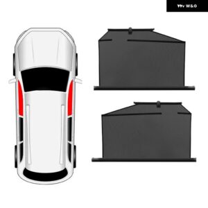 車用サイドウィンドウサンシェード 汎用 自動格納式パラソル カーウィンドウサンシェード サンブロック 窓 - Front side window