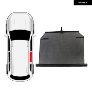 車用サイドウィンドウサンシェード 汎用 自動格納式パラソル カーウィンドウサンシェード サンブロック 窓 - Rear right window