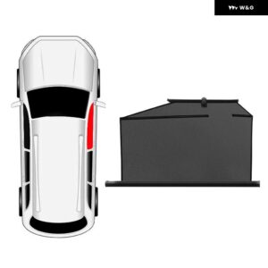 車用サイドウィンドウサンシェード 汎用 自動格納式パラソル カーウィンドウサンシェード サンブロック 窓 - Front right window