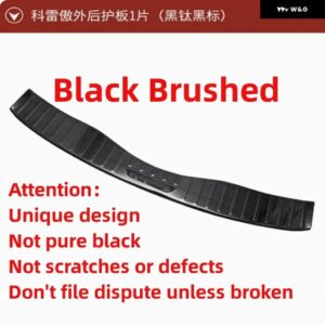 ルノー コレオス 2017-2020 ステンレス リア バンパー プロテクター 車ドアカバー トリム ドアシルプレート内側と外側 - K