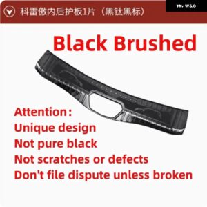 ルノー コレオス 2017-2020 ステンレス リア バンパー プロテクター 車ドアカバー トリム ドアシルプレート内側と外側 - L