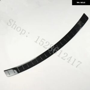 インフィニティ QX70 FX35/37/50 2009 2010 2011-2019 カー スタイリング リア トランク トリム リッドスレッショルドリアドアシル パッド - black