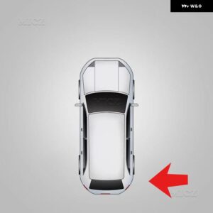 メルセデス ベンツ E クラス W211 ABS リア バンパー クロームストリップ OEM 2118852721 2118852821 - R