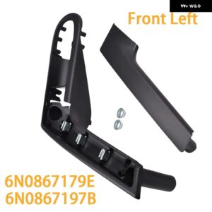 車内 ドアハンドル 保持カバー 付き フロント 左 右 6N0867179E 6N0867180E 6N0867197B 6N0867198B VW POLO 6N 6N2 - Front Left
