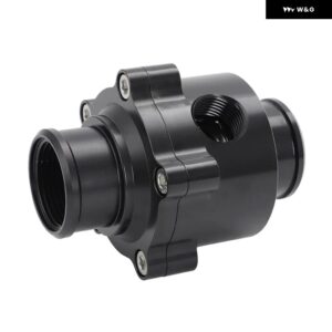 1-1/2インチホース 1.5インチ -16 アルミインラインサーモスタット ハウジング バイパスセンサーポート - black