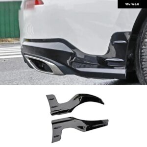 MU スタイル リア バンパー エクステンションエプロン ホンダ シビック 2022 2023 2024 11代目 ハッチバック - Glossy Black