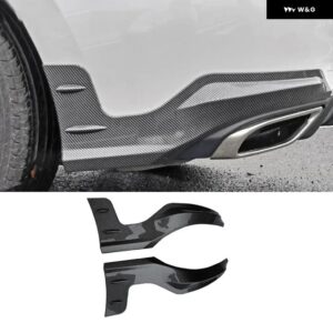 MU スタイル リア バンパー エクステンションエプロン ホンダ シビック 2022 2023 2024 11代目 ハッチバック - Carbon Look