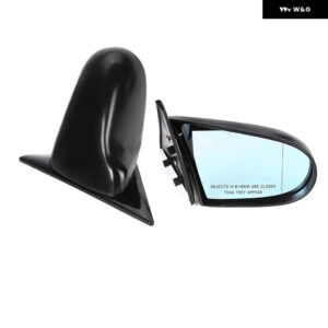 ホンダ シビック EG 4D セダン 1992-1995 手動調整式バックミラー ペア ドア サイド ウィング ビューミラー - Glossy Black