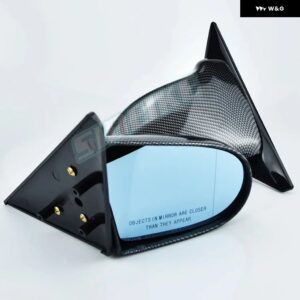 ホンダ シビック EG 4D セダン 1992-1995 手動調整式バックミラー ペア ドア サイド ウィング ビューミラー - Carbon Fiber