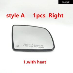 車ドアウィングサイドバックミラー ガラスレンズ トヨタ タンドラ 2014 - 20セコイア2018-2020 - 1pcs A Right