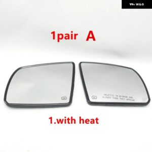 車ドアウィングサイドバックミラー ガラスレンズ トヨタ タンドラ 2014 - 20セコイア2018-2020 - 1Pair A