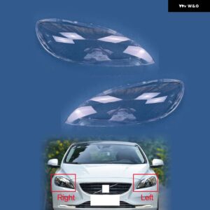VOLVO V40 2013-2016 ヘッドランプ シェル 車 ヘッドライト レンズ ランプ クリアシェード シェル オートライトランプカバー - Left Side