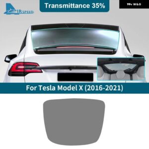 ソーラーUV プロテクター サマーティント プライバシーフィルム テスラ モデルX 2016 2017 2018 2018 - 21 フロントリア サイドウィンドウ ステッカー - 35Percent VLT Rear