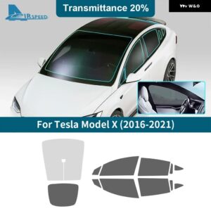 ソーラーUV プロテクター サマーティント プライバシーフィルム テスラ モデルX 2016 2017 2018 2018 - 21 フロントリア サイドウィンドウ ステッカー - 20Percent one Set