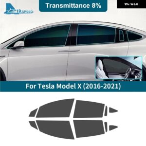 ソーラーUV プロテクター サマーティント プライバシーフィルム テスラ モデルX 2016 2017 2018 2018 - 21 フロントリア サイドウィンドウ ステッカー - 8Percent Window
