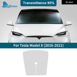 ソーラーUV プロテクター サマーティント プライバシーフィルム テスラ モデルX 2016 2017 2018 2018 - 21 フロントリア サイドウィンドウ ステッカー - 80Percent VLT Front