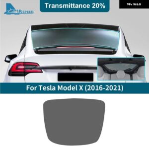 ソーラーUV プロテクター サマーティント プライバシーフィルム テスラ モデルX 2016 2017 2018 2018 - 21 フロントリア サイドウィンドウ ステッカー - 20Percent VLT Rear
