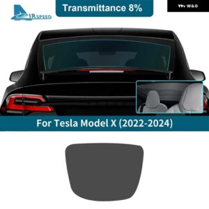 ソーラーUVプライバシー プロテクター サマーティントフィルム テスラ モデルX 2022 2023 2024 車 フロントリア サイドウィンドウアクセサリー ステッカー - 8Percent VLT Rear
