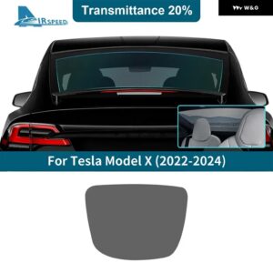 ソーラーUVプライバシー プロテクター サマーティントフィルム テスラ モデルX 2022 2023 2024 車 フロントリア サイドウィンドウアクセサリー ステッカー - 20Percent VLT Rear