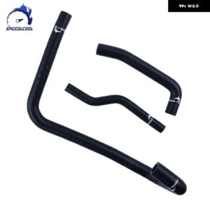 1994-1998 ランドローバー ディフェンダー 90 110 130 300TDI エンジン シリコン クランクケース ブリーザー ホース キット - Matt Black