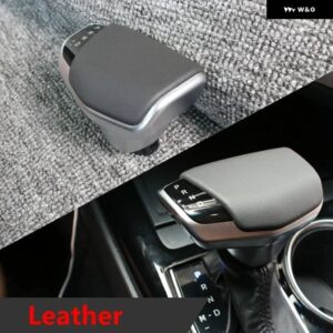 車用 オートマチック ギア シフト ノブ シフター ハンドボール トヨタ RAV4 CHR C-HR IZOA ハイランダー 2018 - 21 - 1pcs leather