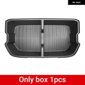 テスラ モデルY 2021 - 24 フロント トランク 収納 ボックス パッド 収納 マット TPE 防水 パッド インテリア アクセサリー - Only Box 1pcs