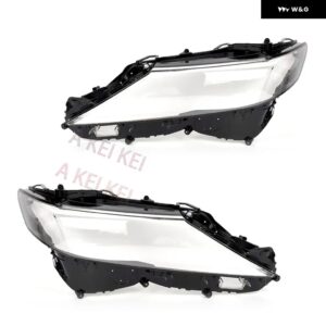 トヨタ カムリ 2018 - 22 ヘッドランプ シェル ク リアランプ シェード レンズ フロント ヘッドライト カバー ランプシェード プレキシガラス - 2pcs pair light