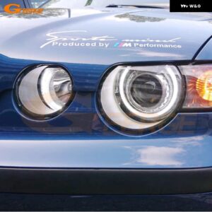 BMW 3シリーズ E46 コンパクト 2001 - 05 超高輝度 A/W スイッチバック デイライト ウィンカー LED エンジェルアイキット - White Only