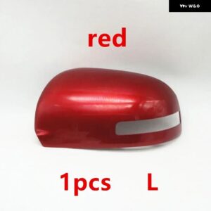 車翼ドアサイドキャップバックミラー カバー シトロエン C4エアクロス プジョー 4008 2012 - 17 - 1pcs red Left