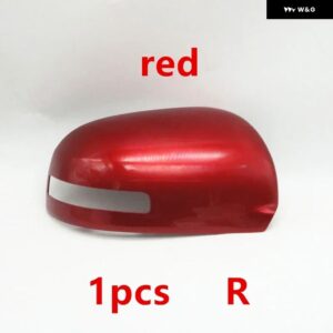 車翼ドアサイドキャップバックミラー カバー シトロエン C4エアクロス プジョー 4008 2012 - 17 - 1pcs red Right