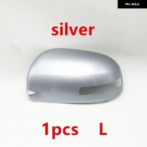 車翼ドアサイドキャップバックミラー カバー シトロエン C4エアクロス プジョー 4008 2012 - 17 - 1PCS Silver Left