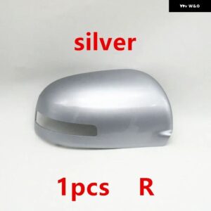 車翼ドアサイドキャップバックミラー カバー シトロエン C4エアクロス プジョー 4008 2012 - 17 - 1PCS Silver Right