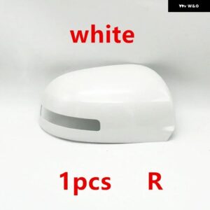 車翼ドアサイドキャップバックミラー カバー シトロエン C4エアクロス プジョー 4008 2012 - 17 - 1pcs white Right