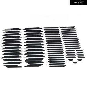 カー スタイリング クロームフロント グリル トリム ガーニッシュカバー ステッカー トヨタ RAV4 2019 - 21 ステンレス アクセサリー - black