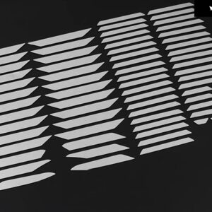 カー スタイリング クロームフロント グリル トリム ガーニッシュカバー ステッカー トヨタ RAV4 2019 - 21 ステンレス アクセサリー - Silver