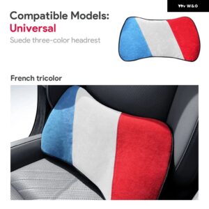 汎用 全車シリーズイタリアントップスエードランバー クッション テスラ モデル3 Y X Sハイランド/ メルセデス ベンツ / BMW 1 2 3 4 5シリーズ - French color