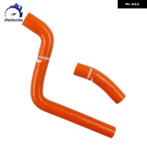 2006-2012 ヤマハ DT 50 R AM6 エンジン 2007 - 11 シリコン ラジエーター クーラント チューブ パイプ ホースキット - Orange
