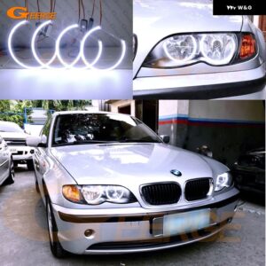 超高輝度デイライト COB LED エンジェルアイ ハローリング BMW E46 セダン ツーリング 1998-2005 316I 318I 320I 323I 325I 328I 330I