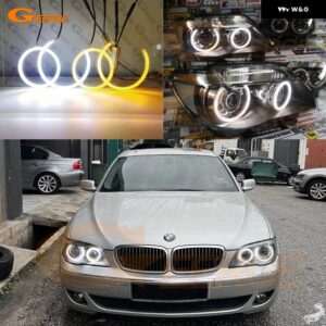 BMW E66 E65 フェイスリフト 750I 760I 750LI 760LI 2006 2007 2008 超高輝度 LED エンジェルアイキット ハローリング デイライト - White Only