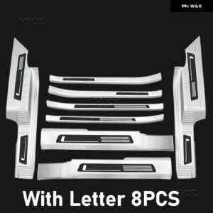 カーアクセサリーVW TERAMONT 2017-2024 ステンレス スレッショルドガード トランク スレッショルドガード 傷防止 - Silver Brushed A