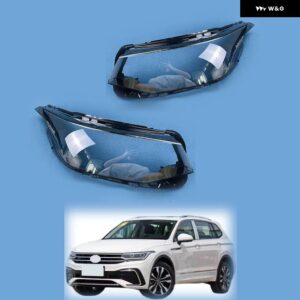 フォルクスワーゲン VW ティグアン L 2022 フロント ヘッドランプ カバー クリア車 ヘッドライト レンズ シェル - Left Side