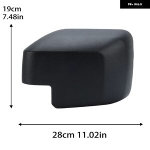 サイドバックミラー カバー フォード ブロンコ 2020-2024 ローエンドテクスチャ ブラック穴 なし バックル付き ドアミラー カーアクセサリー - 1PC Left