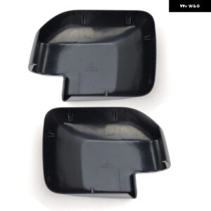 サイドバックミラー カバー フォード ブロンコ 2020-2024 ローエンドテクスチャ ブラック穴 なし バックル付き ドアミラー カーアクセサリー - 1 Pair