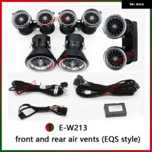 64色 ベンツ E クラス W213 クーペ W238 E200 E300 E400 E43 E53 LEDバックライト エアベント ツイーターノズル スピーカー アンビエントライト - W213 New EQS Vent